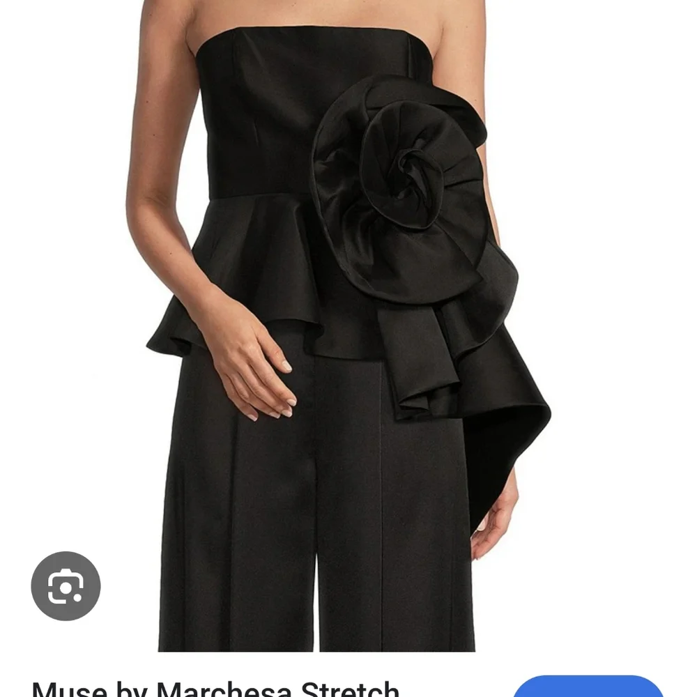 Marchesa Black Strapless Dressy Top